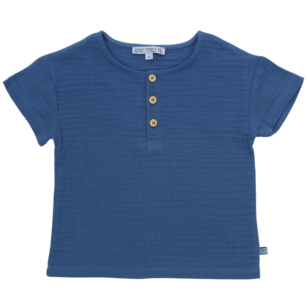 ENFANT TERRIBLE - Shirt Musselin Jeansblue