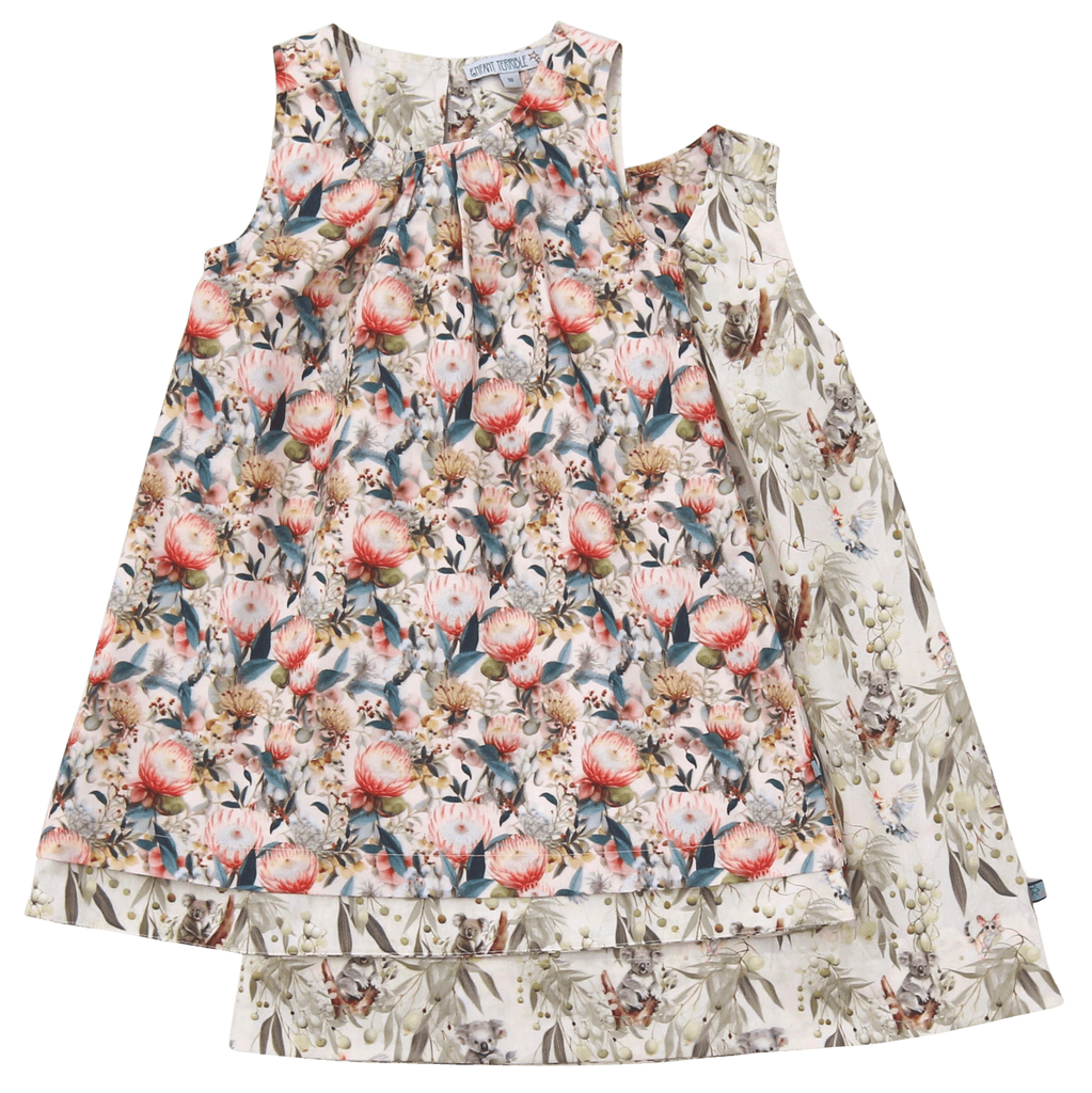 Enfant Terrible wendekleid proteablumen koala