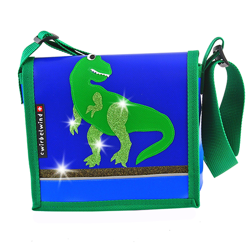 Cwirbelwind Kindergartentasche Glitzer Dino Rex