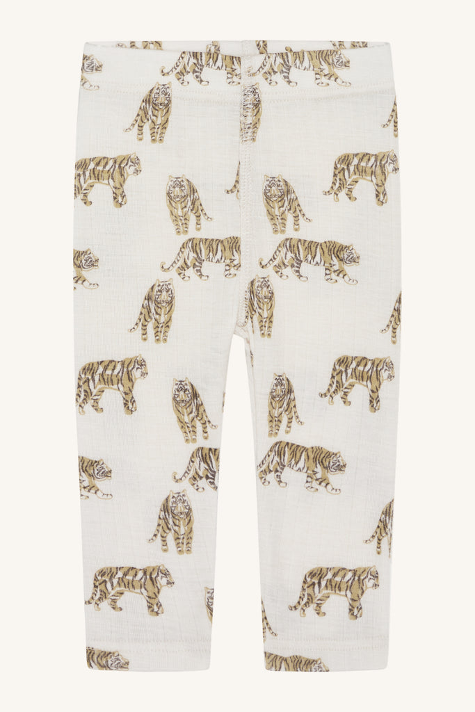 Hust & Claire Baby Leggings Tiger aus Merinowolle und Tencel Lyocell 52515 4501 french oak