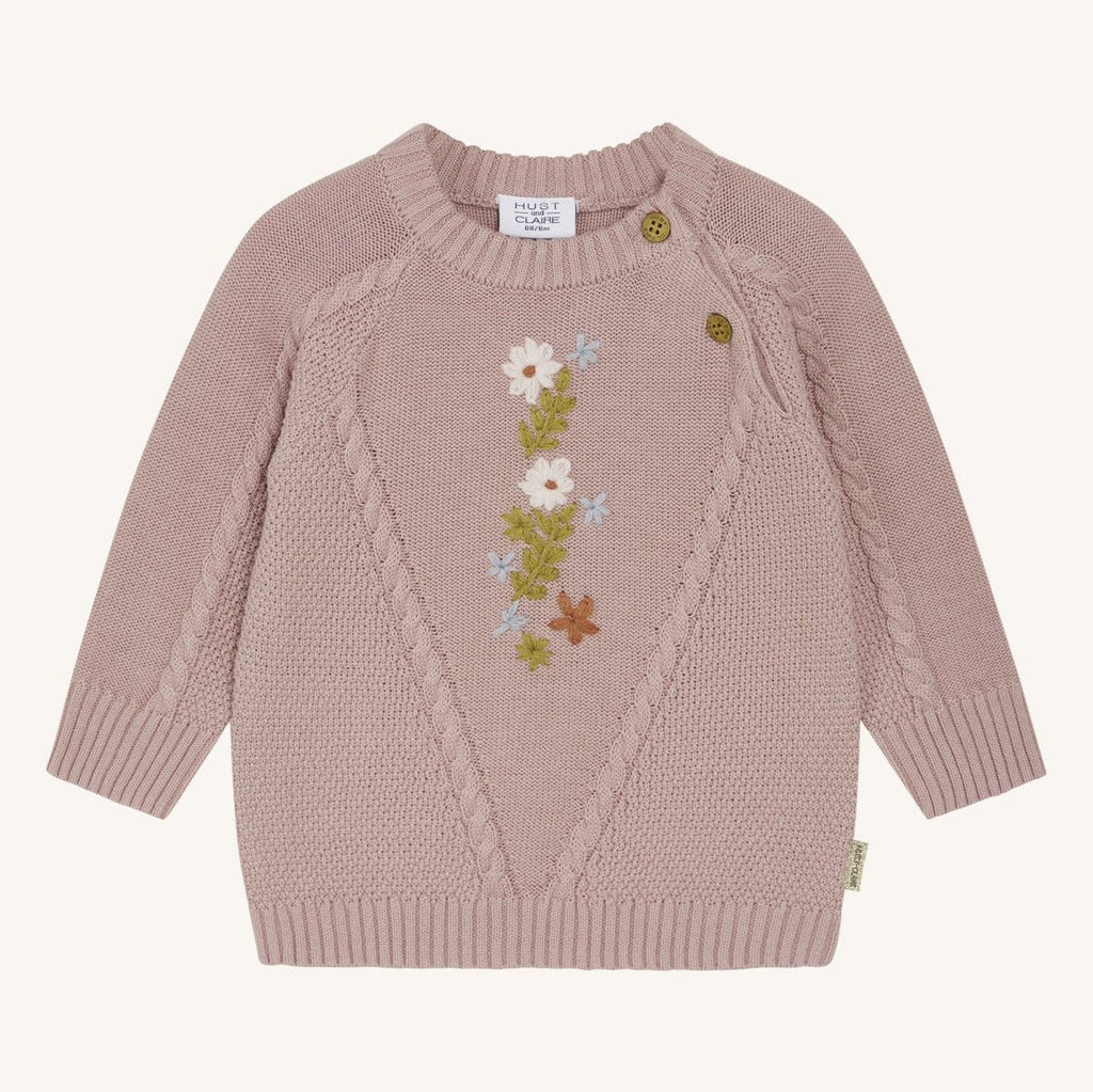 Hust & Claire Baby Pullover HCPanya 34153 3366 dusty rose