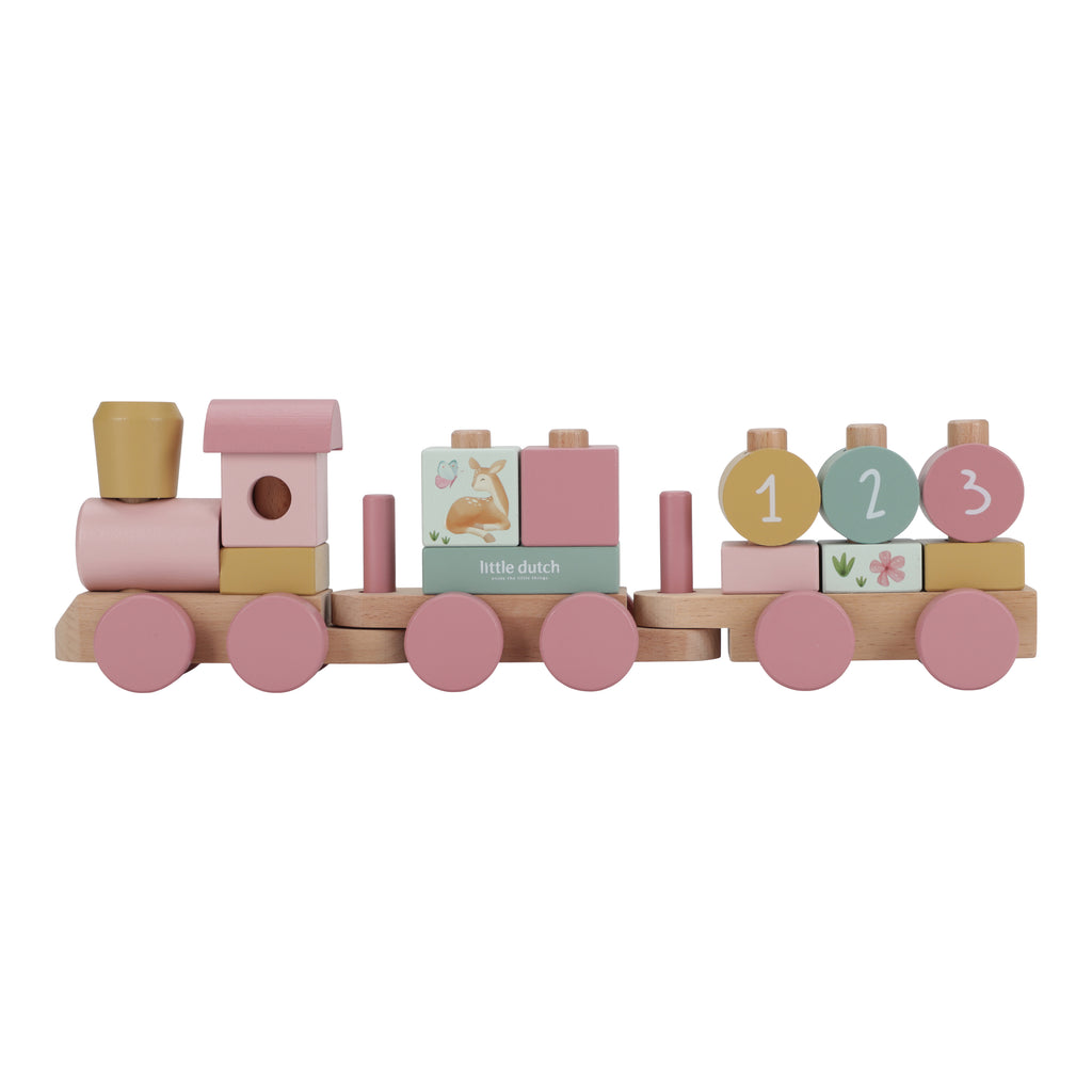 Little Dutch Holz Eisenbahn mit Steckformen Fairy Garden FSC LD7354