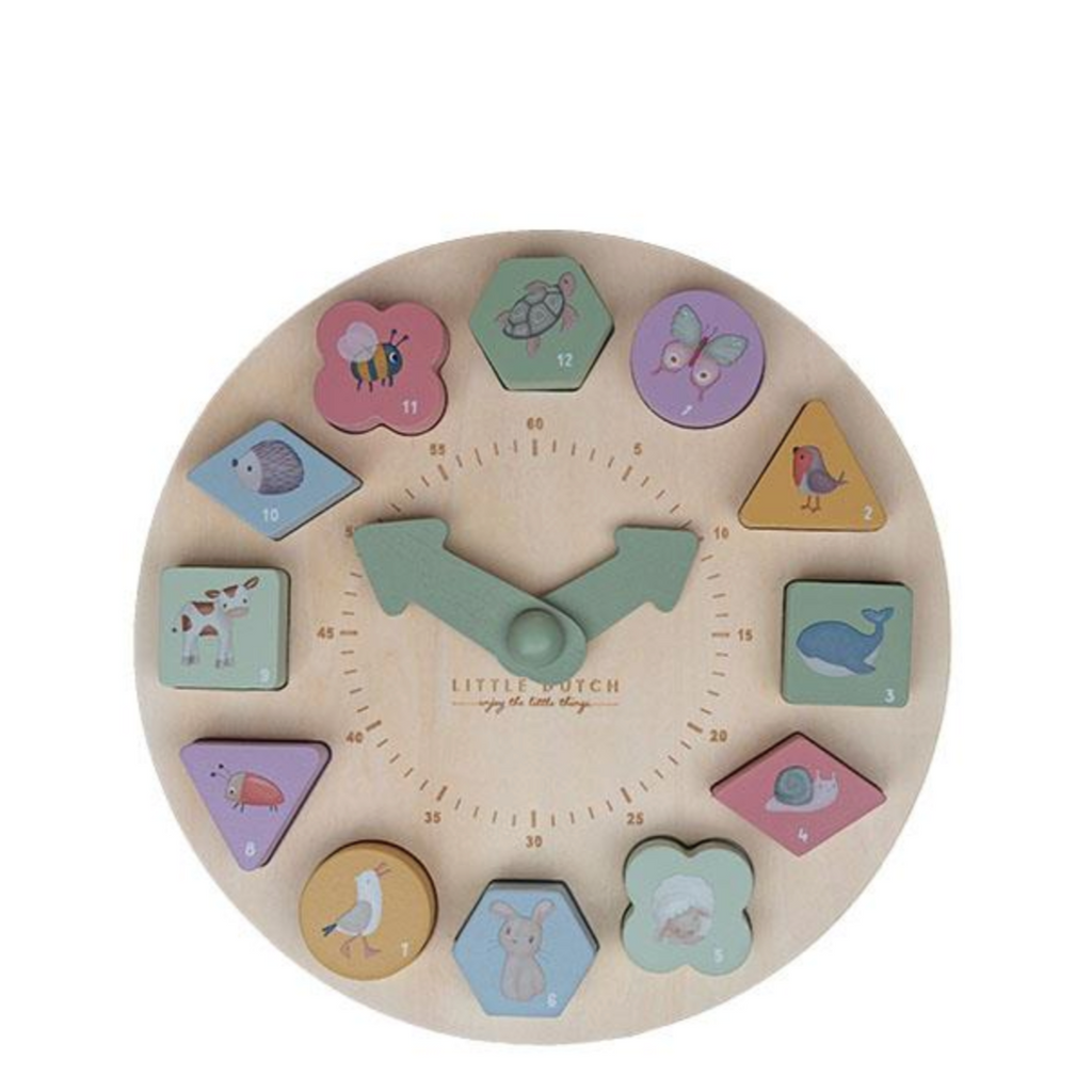 Little Dutch Puzzel Uhr Little Farm FSC Holz LD8017