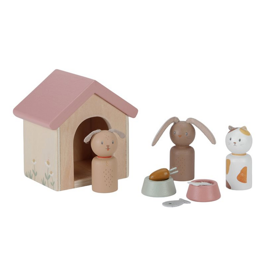 Little Dutch Puppenhaus Erweiterungsset Haustiere FSC LD7120