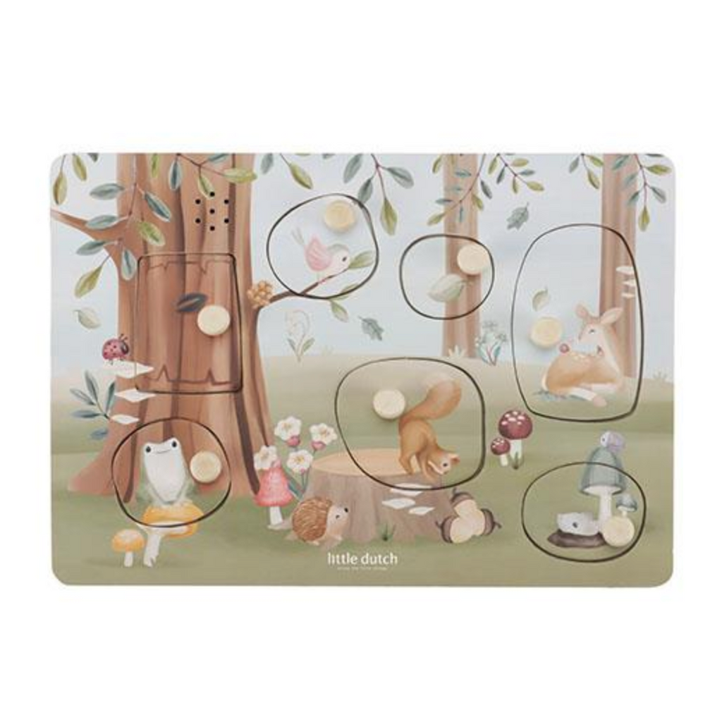 Little Dutch Sound Greif-Puzzle FSC-zertifizieres Holz Forest Friends LD7240