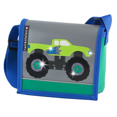 Cwirbelwind Monstertruck Glitzer Kindergartentasche