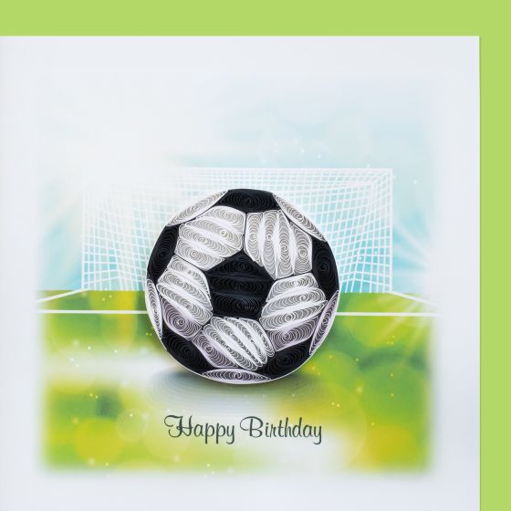 hervorragend Quilling-Karte Happy Birthday Fussball