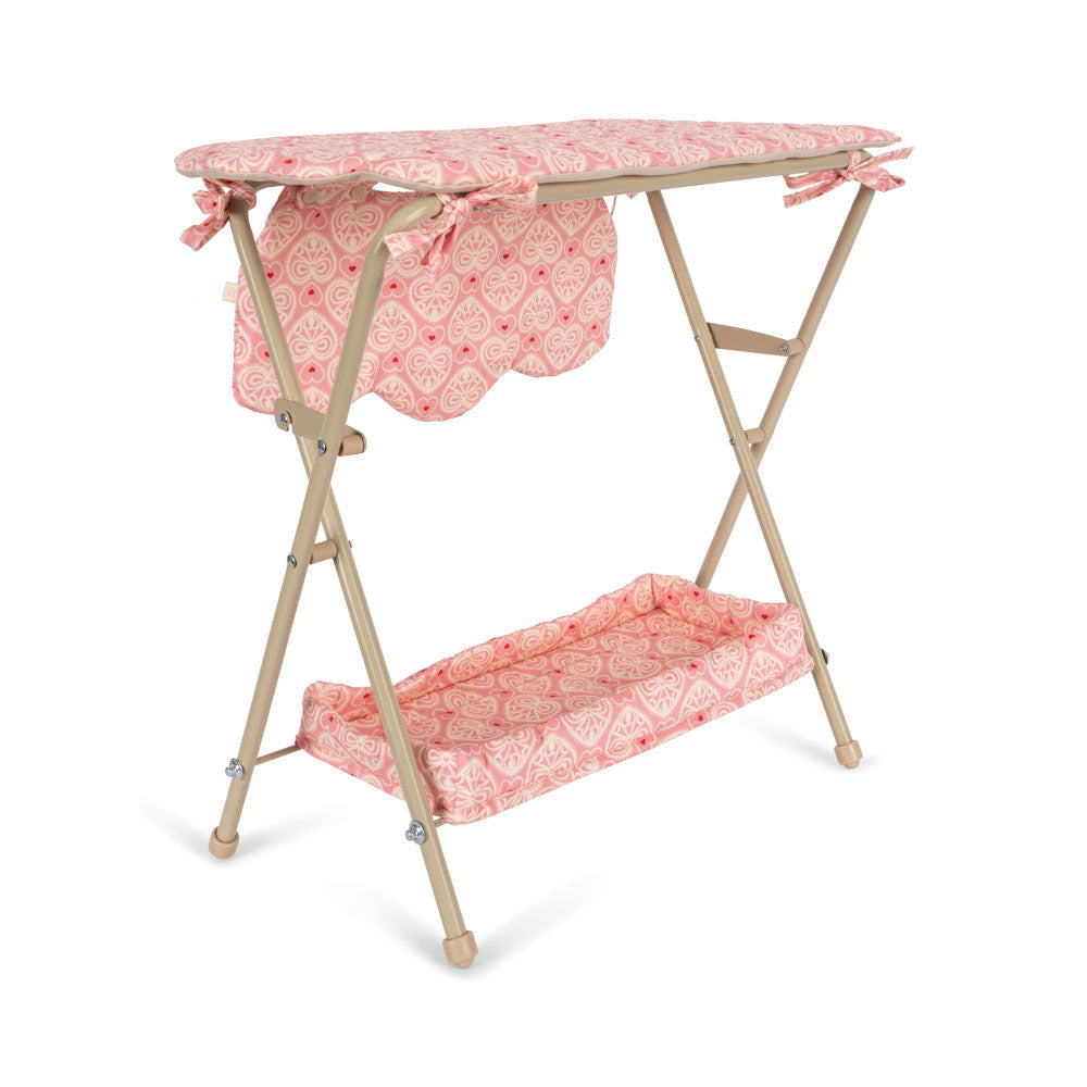 Konges Sløjd Puppen Wickeltisch KS102655 lacy pink