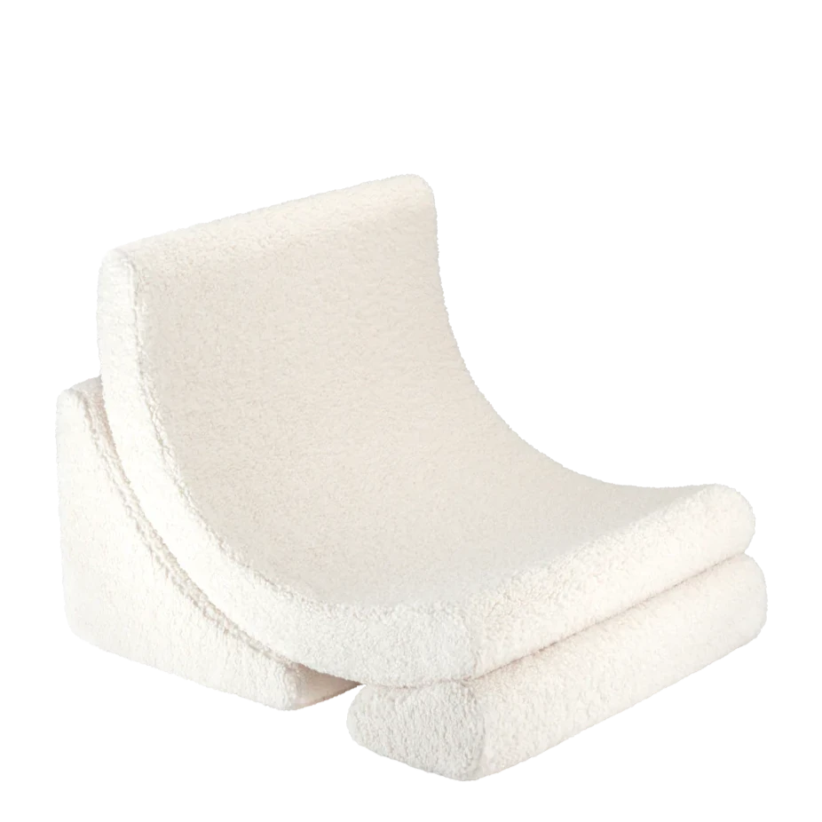 wigiwama moon chair cream white